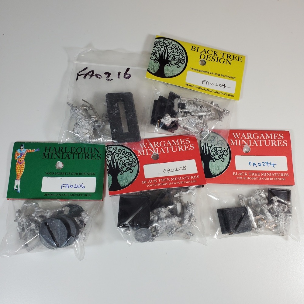 Harlequin Goblin Metal Miniatures Lot 5 Packs Black Tree Wargames 28mm RPG D&D